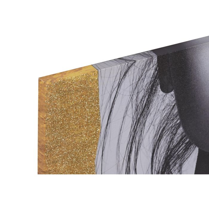 DKD Home Decor Cuadro Dorado Negro Lienzo MDF 80 x 40 x 2 cm (2 Unidades) 1 DKD Home Decor Cuadro Dorado Negro Lienzo MDF 80 x 40 x 2 cm (2 Unidades) 1