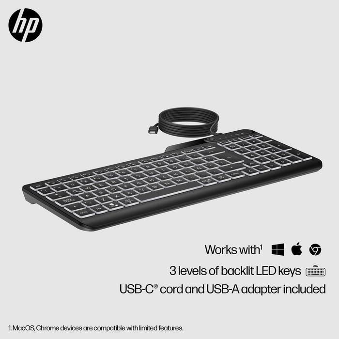 HP Teclado Retroiluminado Cableado 400 con 12 Teclas Programables 6