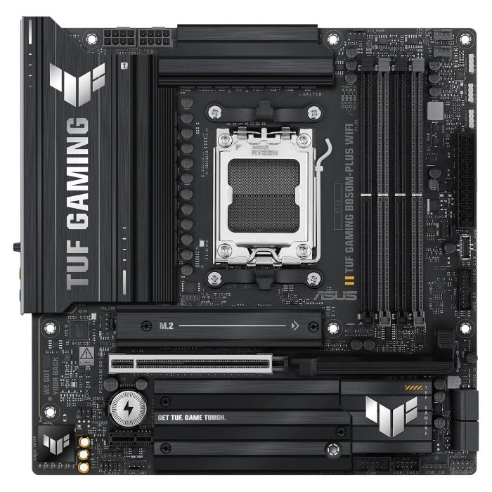 Asus TUF GAMING B850M-PLUS WiFi Placa Base AMD B850 Socket AM5 Micro ATX Wi-Fi 6E Bluetooth 5.3 DDR5 USB 3.2 Gen 2x2 RAID 90MB1IY0-M0EAY0