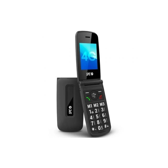 SPC Titan 2 Teléfono Móvil para Personas Mayores Negro 4G Botón ICE y Smart Help Pantalla 2.4" Batería Larga Duración