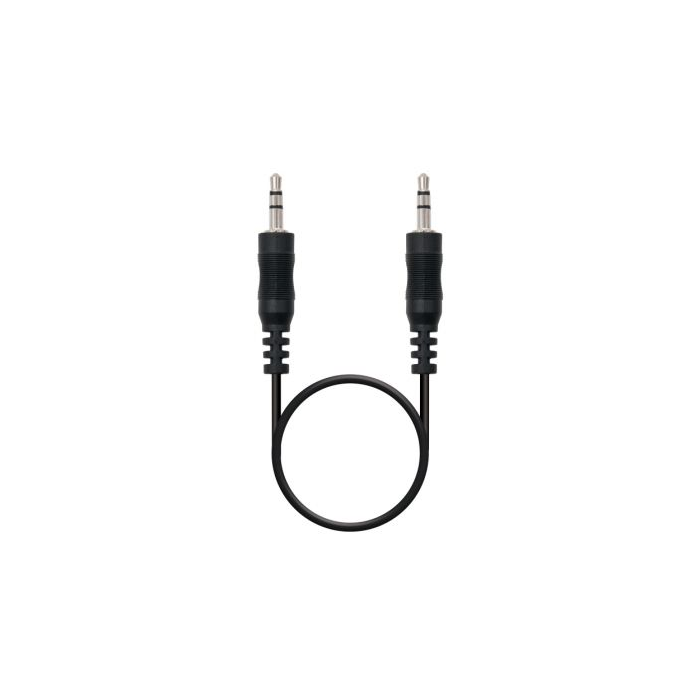 Nanocable 10.24.0101 Cable de Audio Estéreo Jack 3.5 Macho - Jack 3.5 Macho 1.5m Negro