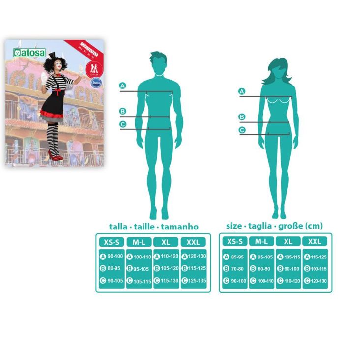 Disfraz para Adultos Th3 Party Multicolor Circo (2 Piezas)