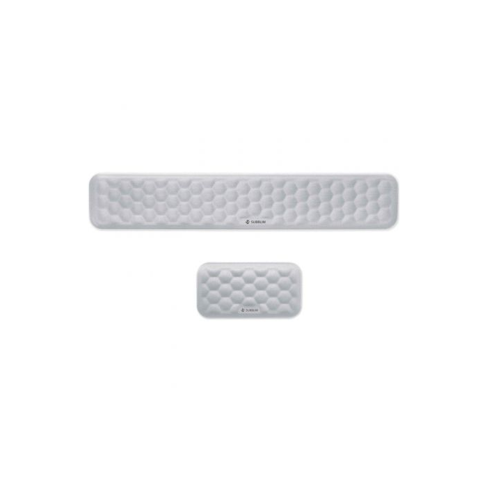 Subblim SUBMP-04E011 Pack de 2 Reposamuñecas Ergo AirPadding Plateadas