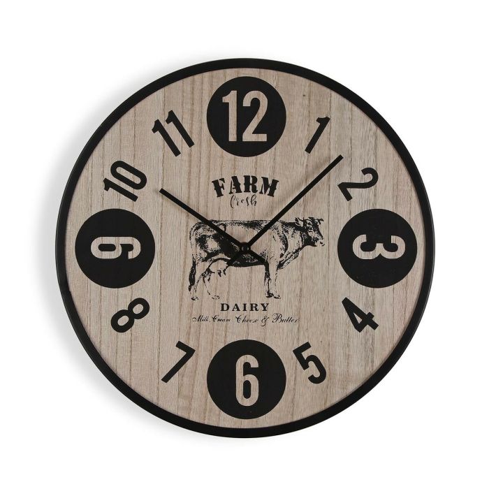 Reloj de Pared Versa Farm Metal 4 x 40 x 40 cm