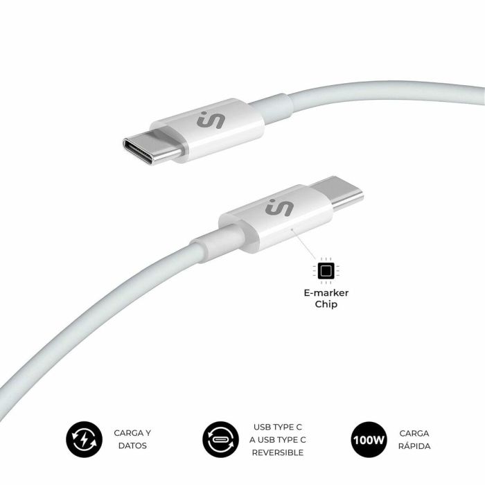 Cable HDMI Subblim SUBCAB-C10011 Blanco 2 m 13 Cable HDMI Subblim SUBCAB-C10011 Blanco 2 m 13
