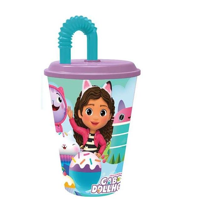 Vaso caña la casa de gabbys dollhouse 430 ml. Vaso caña la casa de gabbys dollhouse 430 ml.