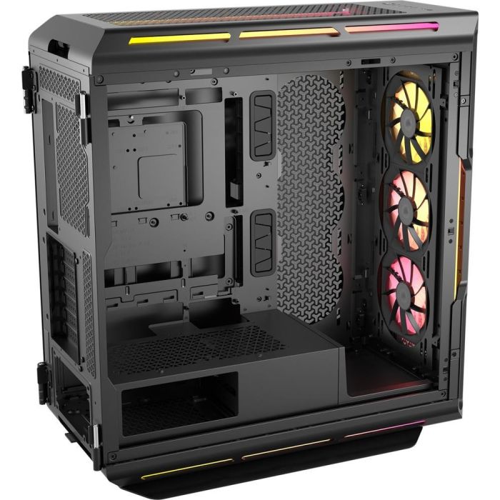 Corsair CC-9011298-WW iCUE 5000T LX Caja ATX Semitorre Gaming RGB Cristal Negro con 3 Ventiladores 6