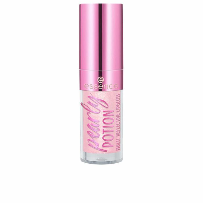 Essence PEARLY POTION brillo de labios perlado, multireflectante con destello perla, tono dorado melocotón 2,5 ml