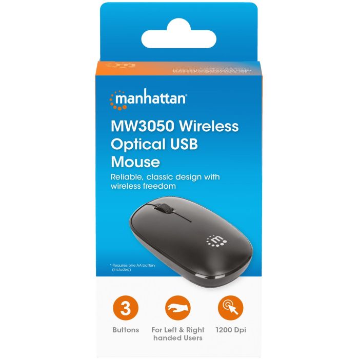 MANHATTAN MW3050 Kabellose USB-Maus 3 Tasten Mausrad schwarz 6 MANHATTAN MW3050 Kabellose USB-Maus 3 Tasten Mausrad schwarz 6