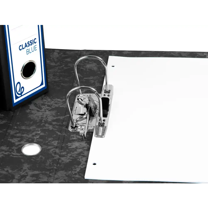 Liderpapel Archivador de Palanca Classic Blue Lomo 80mm Negro Compresor Metálico 7