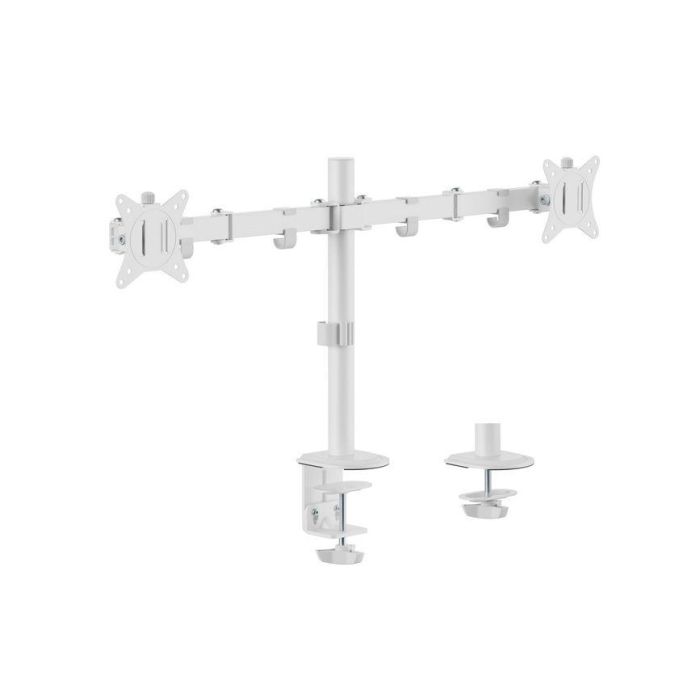 EQUIP Soporte articulado para escritorio de dos monitores de 17" a 32", color blanco