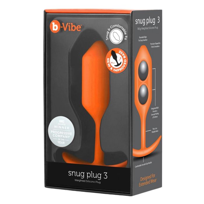 Plug Anal B-Vibe 3 Naranja 0 Plug Anal B-Vibe 3 Naranja 0