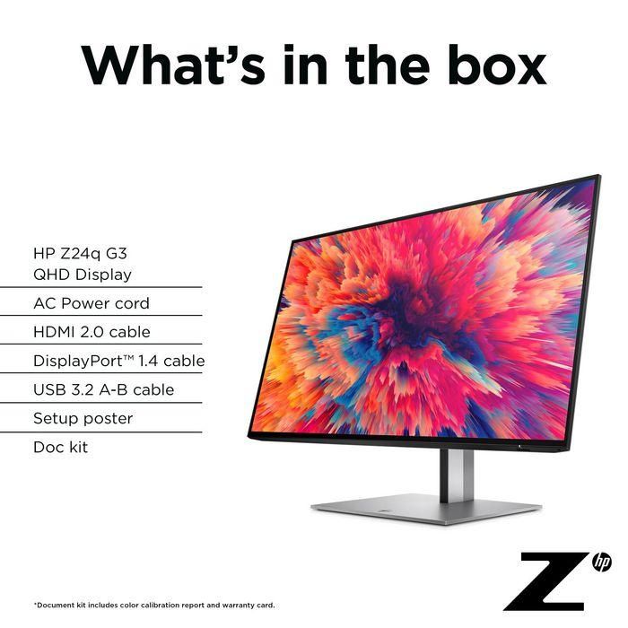 HP Z24q G3 Monitor QHD 23.8 Pulgadas (60.5 cm) con Precisión de Color Profesional y HDR 400, Ideal para Oficina Híbrida 21 HP Z24q G3 Monitor QHD 23.8 Pulgadas (60.5 cm) con Precisión de Color Profesional y HDR 400, Ideal para Oficina Híbrida 21