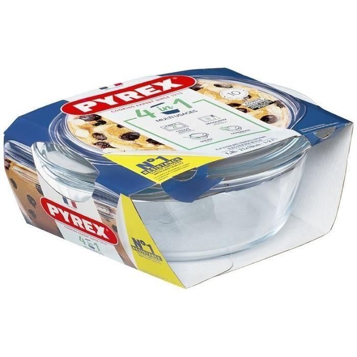 Pyrex Cacerola Boro Essentials con Tapa, Set 2 Piezas (1 L + 0.4 L) Transparente - Apta Horno, Microondas, Lavavajillas 3 Pyrex Cacerola Boro Essentials con Tapa, Set 2 Piezas (1 L + 0.4 L) Transparente - Apta Horno, Microondas, Lavavajillas 3