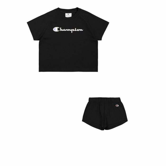Conjunto Deportivo para Niños Champion 405096-KK001 Negro 0 Conjunto Deportivo para Niños Champion 405096-KK001 Negro 0