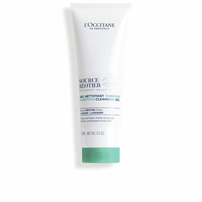 L'Occitane En Provence SOURCE REOTIER Gel Limpiador Purificante 125 ml - Combate el exceso de sebo y limpia profundamente