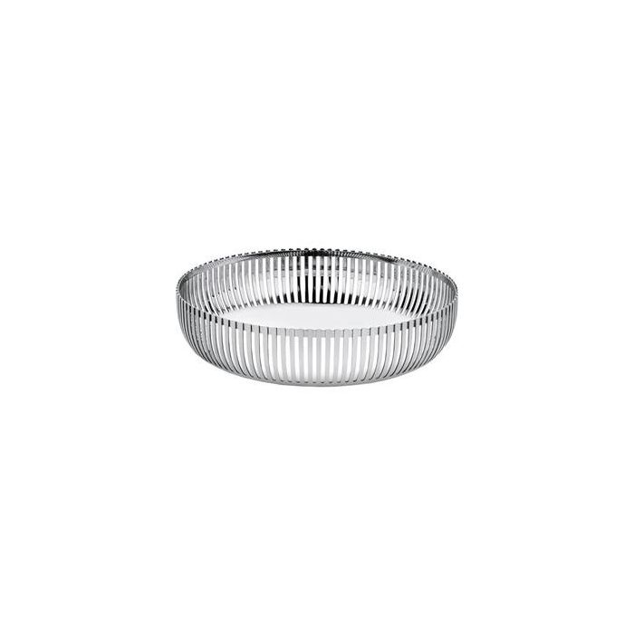 Alessi PCH02/20 Cesto Redondo Acero Inoxidable 18/10 20cm - Diseño Pierre Charpin, Ideal para Pan o Fruta