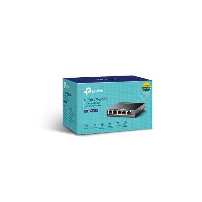 TP-LINK Switch Sobremesa de 5 puertos Gigabit con 4 puertos PoE+ 2 TP-LINK Switch Sobremesa de 5 puertos Gigabit con 4 puertos PoE+ 2