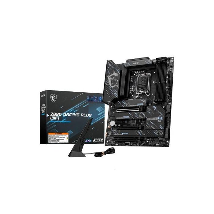 MSI PLACA Z890 GAMING PLUS WiFi, Intel LGA 1851, Chipset Z890, DDR5, Wi-Fi 7, Bluetooth 5.4, 911-7E34-08S MSI PLACA Z890 GAMING PLUS WiFi, Intel LGA 1851, Chipset Z890, DDR5, Wi-Fi 7, Bluetooth 5.4, 911-7E34-08S