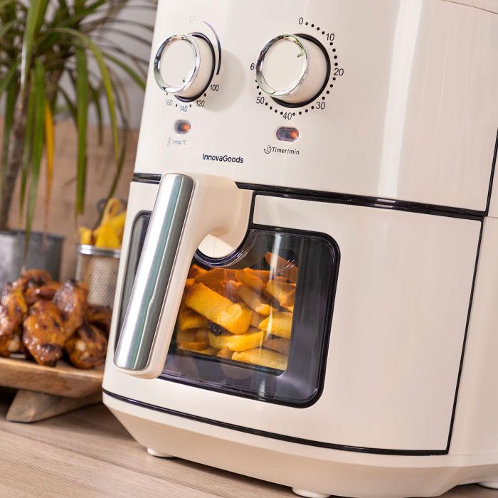 Freidora de Aire InnovaGoods Vynner Pro 6500 Crema 1700 W 6,5 L Acero Inoxidable 9 Freidora de Aire InnovaGoods Vynner Pro 6500 Crema 1700 W 6,5 L Acero Inoxidable 9