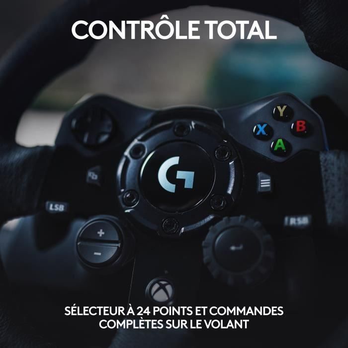 Logitech G G923 Volante y Pedales TrueForce Force Feedback con Freno Progresivo para PC, Xbox One, Xbox Series X|S, Negro 4 Logitech G G923 Volante y Pedales TrueForce Force Feedback con Freno Progresivo para PC, Xbox One, Xbox Series X|S, Negro 4