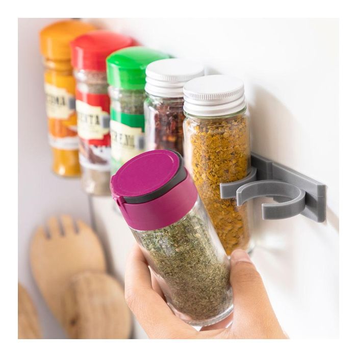 Organizador de Especias Adhesivo y Divisible Jarlock x20 InnovaGoods 4 Organizador de Especias Adhesivo y Divisible Jarlock x20 InnovaGoods 4