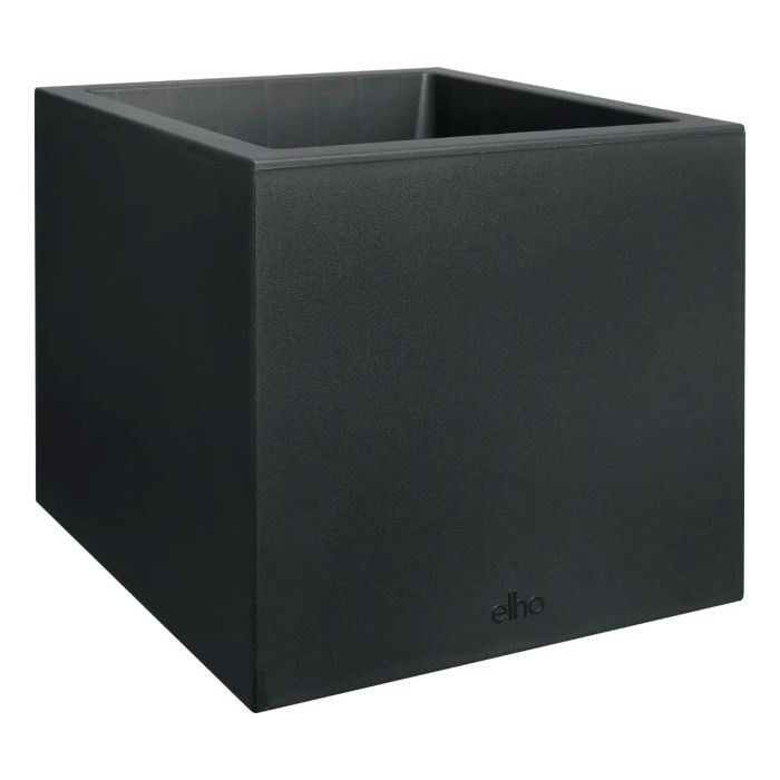 Jardinera Elho Vivo Next Square 40 - Negro - Ø 39 x H 38 cm - interior/exterior - 100% reciclado