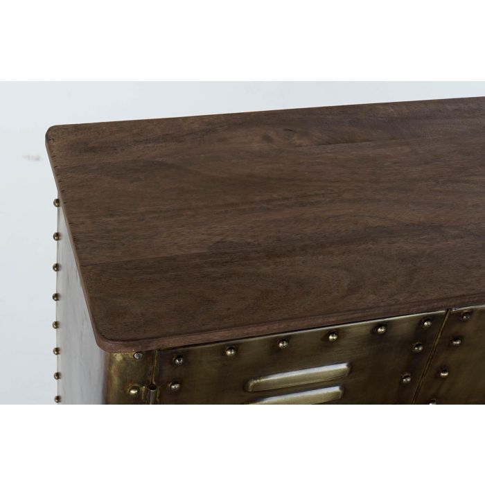 DKD Home Decor Buffet Loft Dorado de Metal con 4 Puertas y 4 Estanterías - Mueble Aparador de Almacenamiento 152x35x69 cm 1 DKD Home Decor Buffet Loft Dorado de Metal con 4 Puertas y 4 Estanterías - Mueble Aparador de Almacenamiento 152x35x69 cm 1