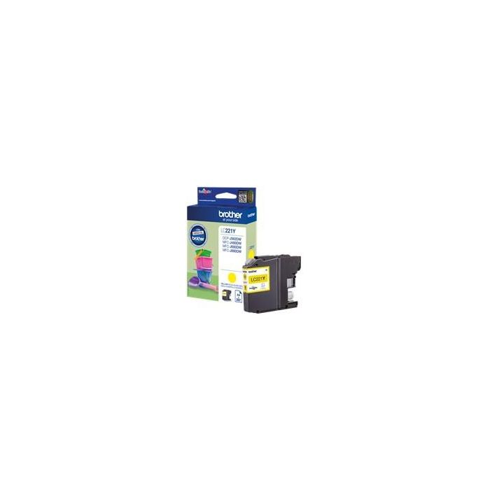 Brother Cartucho de Tinta Original Amarillo Compatible con Impresoras Brother DCP-J562DW, MFC-J480DW y J880DW
