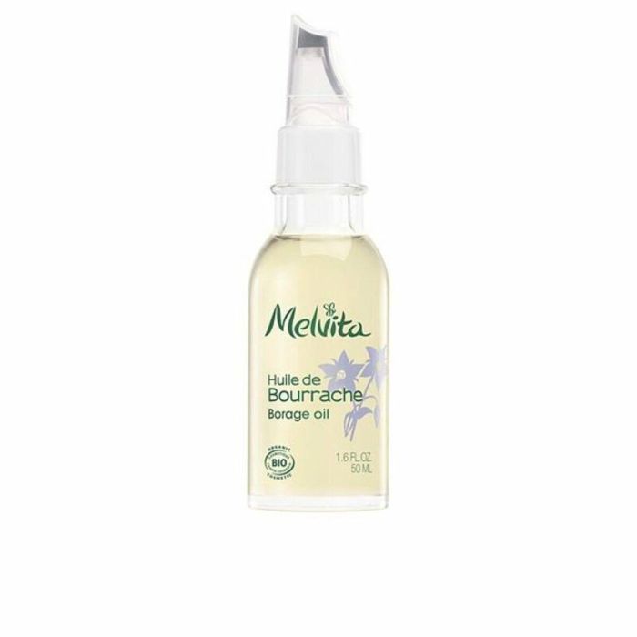 Melvita Aceite de Borraja Facial Orgánico para Pieles Secas y Maduras - Hidratante, Nutritivo y Antiedad con Omega 3 y 6, 50 ml