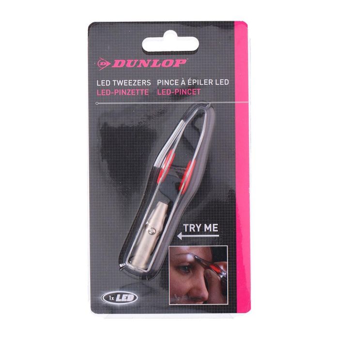 Dunlop Pinzas Depilatorias con Luz LED, Funciona con 3 Pilas AG3 Incluidas 1 Dunlop Pinzas Depilatorias con Luz LED, Funciona con 3 Pilas AG3 Incluidas 1