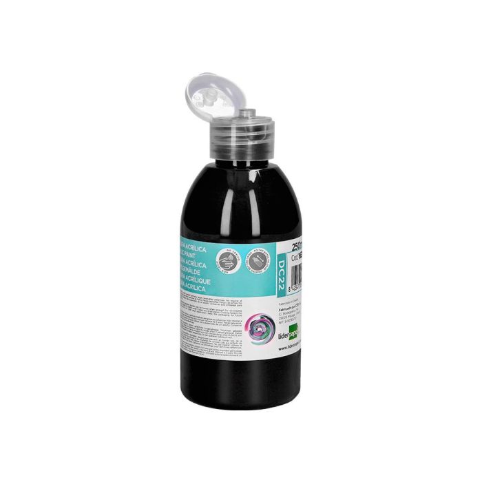 Pintura Acrilica Liderpapel Bote De 250 mL Negro 2