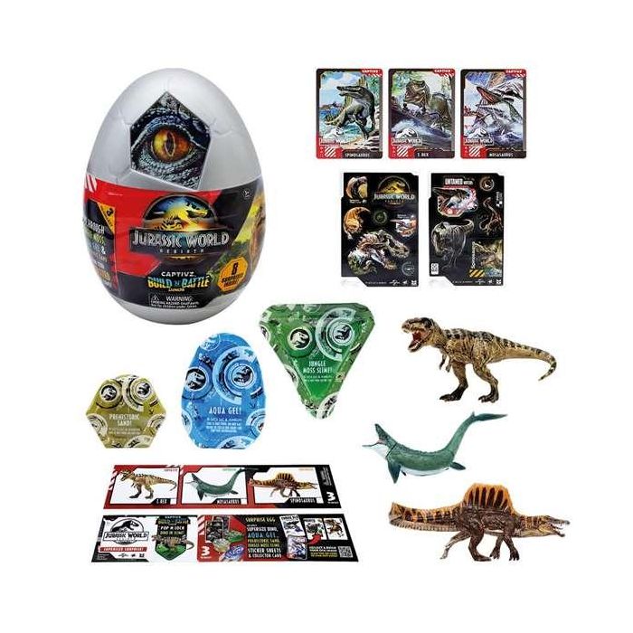 Captivz Huevo Sorpresa Jurassic World Rebirth Juguete Coleccionable con Muchas Sorpresas en su Interior para Niños +3 años 1 Captivz Huevo Sorpresa Jurassic World Rebirth Juguete Coleccionable con Muchas Sorpresas en su Interior para Niños +3 años 1