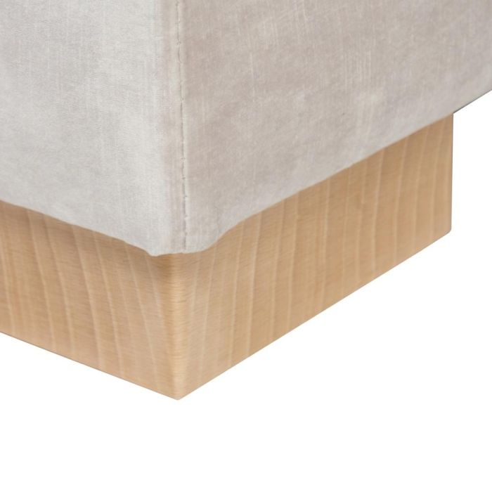 Sofá Chaise Longue Beige Tejido Salón 114 X 155 X 92 cm