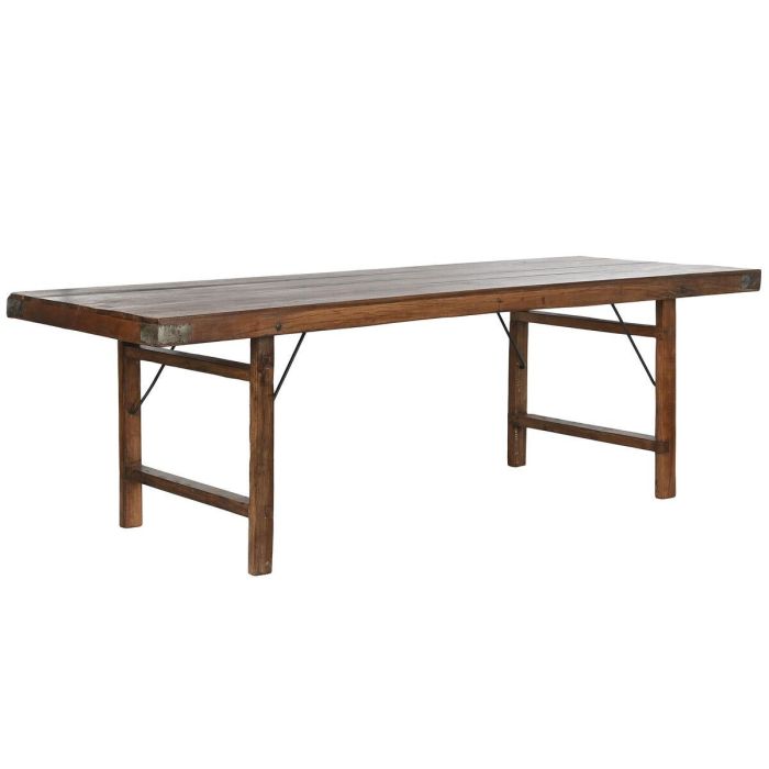 Mesa Plegable Home ESPRIT Natural Madera Reciclada 240 x 90 x 77 cm Mesa Plegable Home ESPRIT Natural Madera Reciclada 240 x 90 x 77 cm