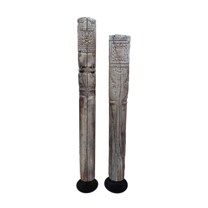 Columna Item Home DKD Home Decor Marron Negro 22 x 176 x 22 cm 1 Columna Item Home DKD Home Decor Marron Negro 22 x 176 x 22 cm 1