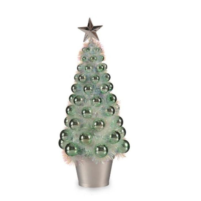 Figura Decorativa Árbol de Navidad Verde Polipropileno PET 16 x 37,5 x 16 cm (12 Unidades) 1