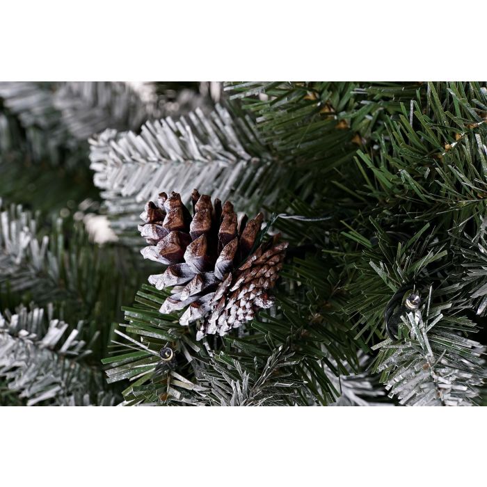 DKD Home Decor Árbol de Navidad Alpina Glazed Nevado Verde Blanco 125 x 125 x 210 cm 3