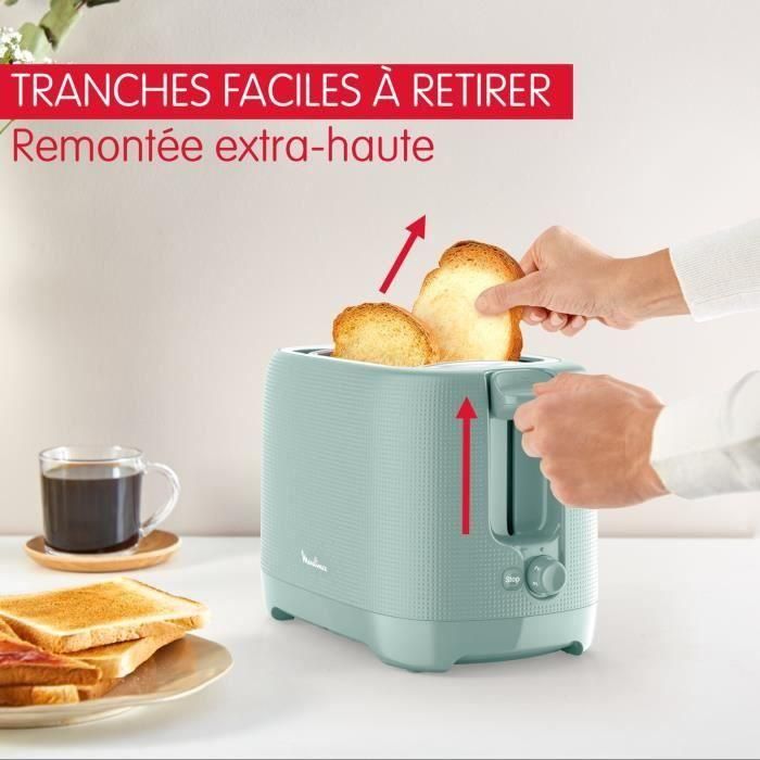 MOULINEX Tostadora de 2 ranuras, 7 niveles de tostado, Calienta pasteles, Ranuras anchas, Mango elevado, Morning LT2M1310 2 MOULINEX Tostadora de 2 ranuras, 7 niveles de tostado, Calienta pasteles, Ranuras anchas, Mango elevado, Morning LT2M1310 2