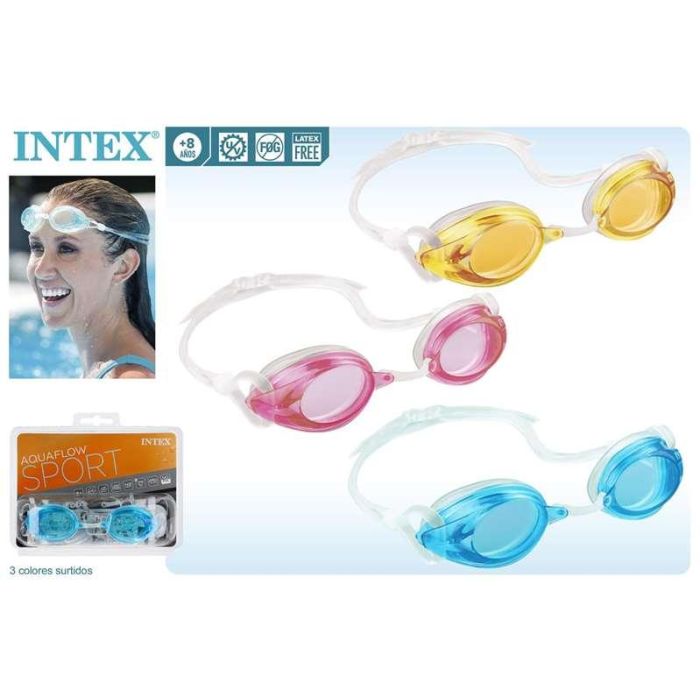 Intex Lente Natación Juvenil Sport Relay Goggles (+8 años) - Modelos Surtidos 12 Intex Lente Natación Juvenil Sport Relay Goggles (+8 años) - Modelos Surtidos 12
