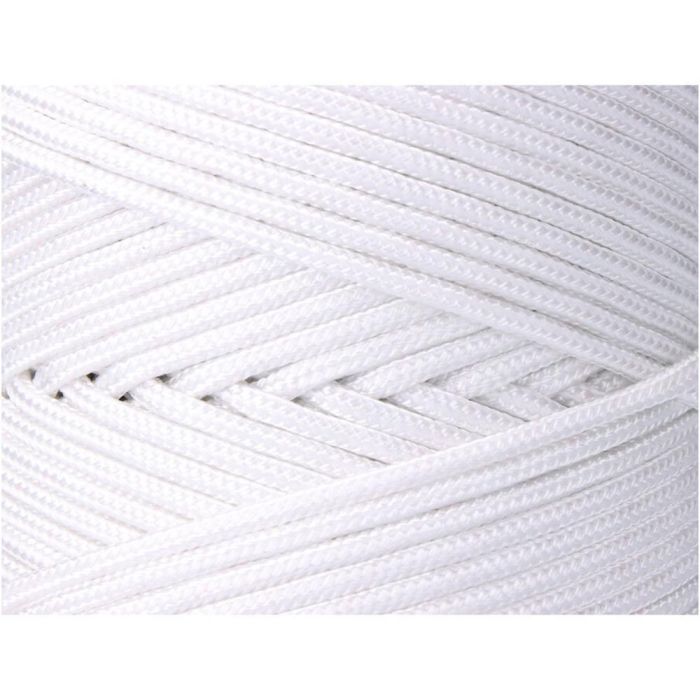 Cuerda trenzada pp blanca 5 mm x 200 m 1 Cuerda trenzada pp blanca 5 mm x 200 m 1