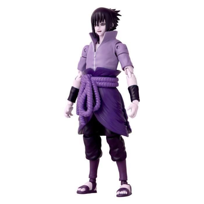 BANDAI Anime Heroes - Naruto Shippuden - Anime heroes 17 cm figura de acción - Sasuke Uchiha Rinnegan/Mangekyo Sharingan