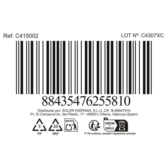 La Mediterranea Plato Postre Mobius 19 cm (18 Unidades)