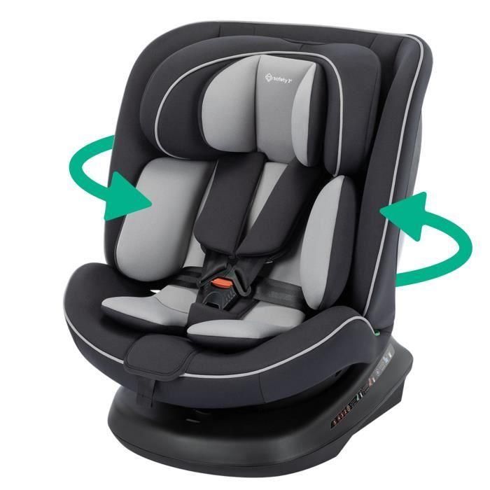 Silla de coche SAFETY 1ST Cosmo I-Safe I-Size, De 0 a 12 años, 40 - 150 cm, Fácil instalación con cinturón, Rotación 360°, Negro 0 Silla de coche SAFETY 1ST Cosmo I-Safe I-Size, De 0 a 12 años, 40 - 150 cm, Fácil instalación con cinturón, Rotación 360°, Negro 0