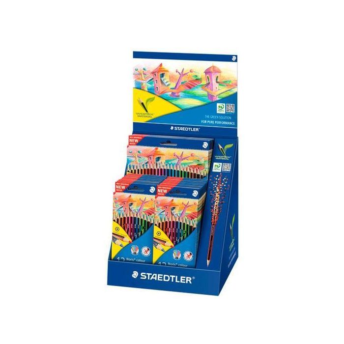 Staedtler Lápices De Colores Wopex Ecológico C-Surtidos Expositor C12-20 Unidades