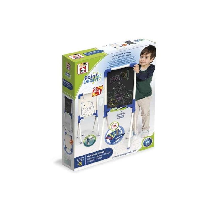Pizarra junior reversible 37x32x85 cm incluye 12 piezas 8 Pizarra junior reversible 37x32x85 cm incluye 12 piezas 8