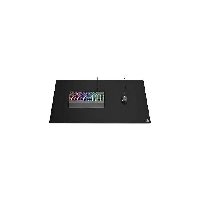 Deltaco Gaming DMP440 - Alfombrilla de Ratón Gaming XXL Negro, 1200 x 600 x 4 mm, Base Antiderrapante, Lavable, Bordes Rematados, GAM-081