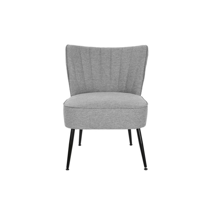 Sillón DKD Home Decor Gris Metal 55 x 64 x 72,5 cm 2 Sillón DKD Home Decor Gris Metal 55 x 64 x 72,5 cm 2