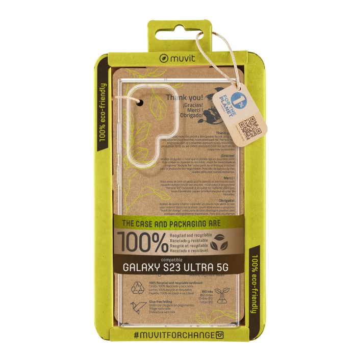Muvit Funda Recycletek para Samsung Galaxy S23 - Ecológica y Reciclable Muvit Funda Recycletek para Samsung Galaxy S23 - Ecológica y Reciclable