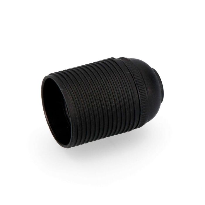 Portalamparas roscado e-27 negro homologado solera 6829crn Portalamparas roscado e-27 negro homologado solera 6829crn